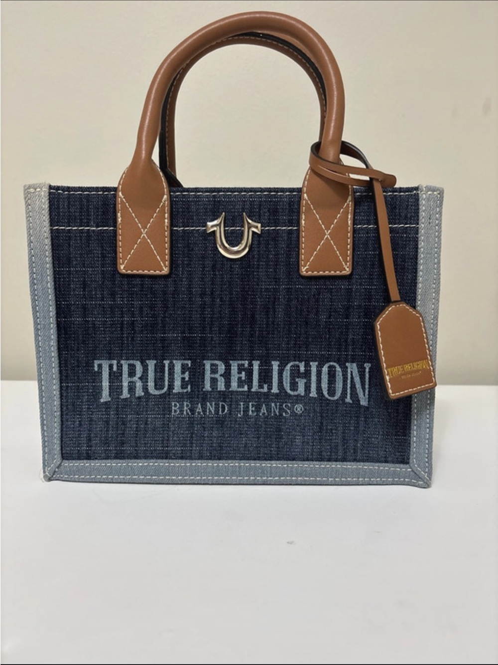 True Religion Denim Tote Bag